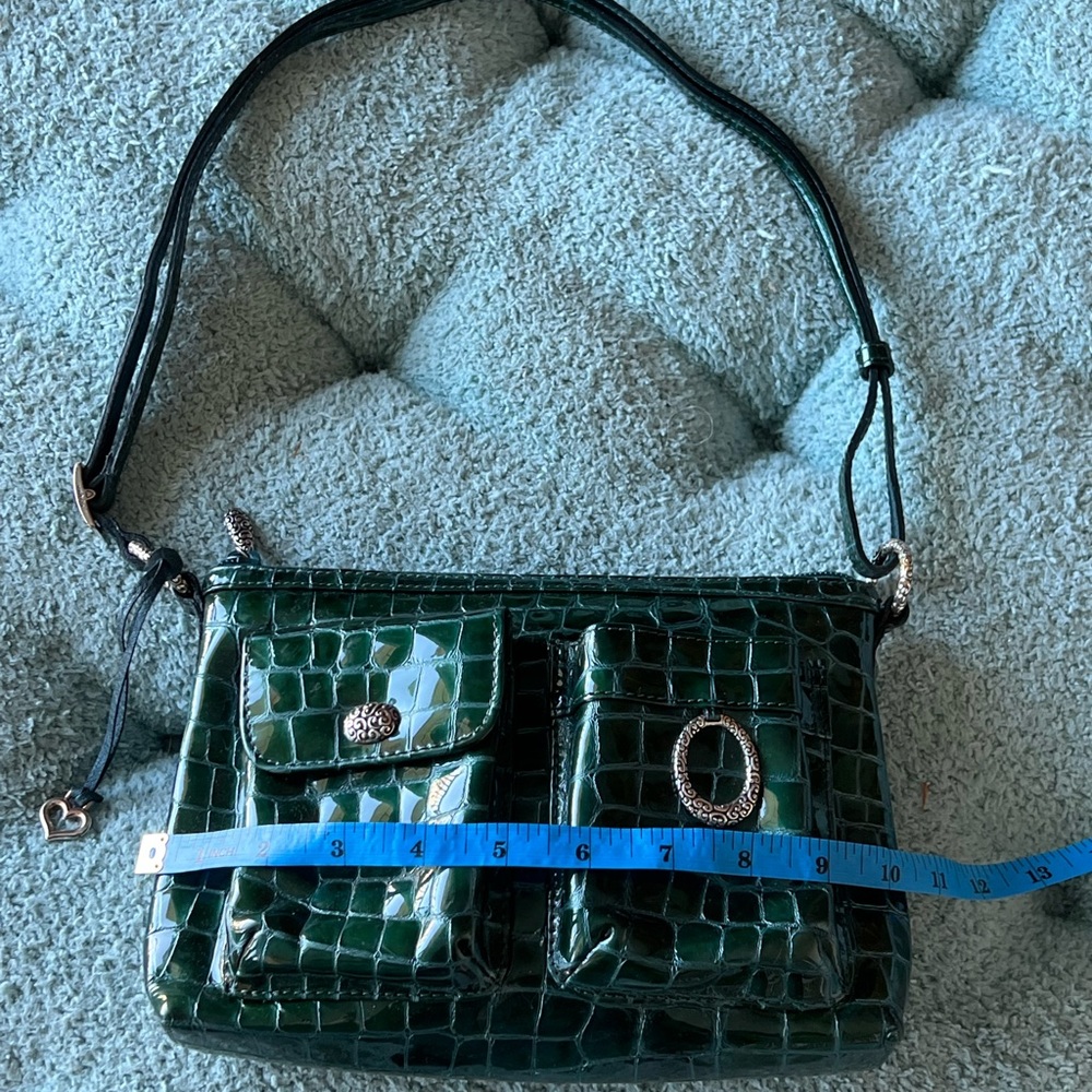 Brighton bag purse. Alligator print. Green like new.